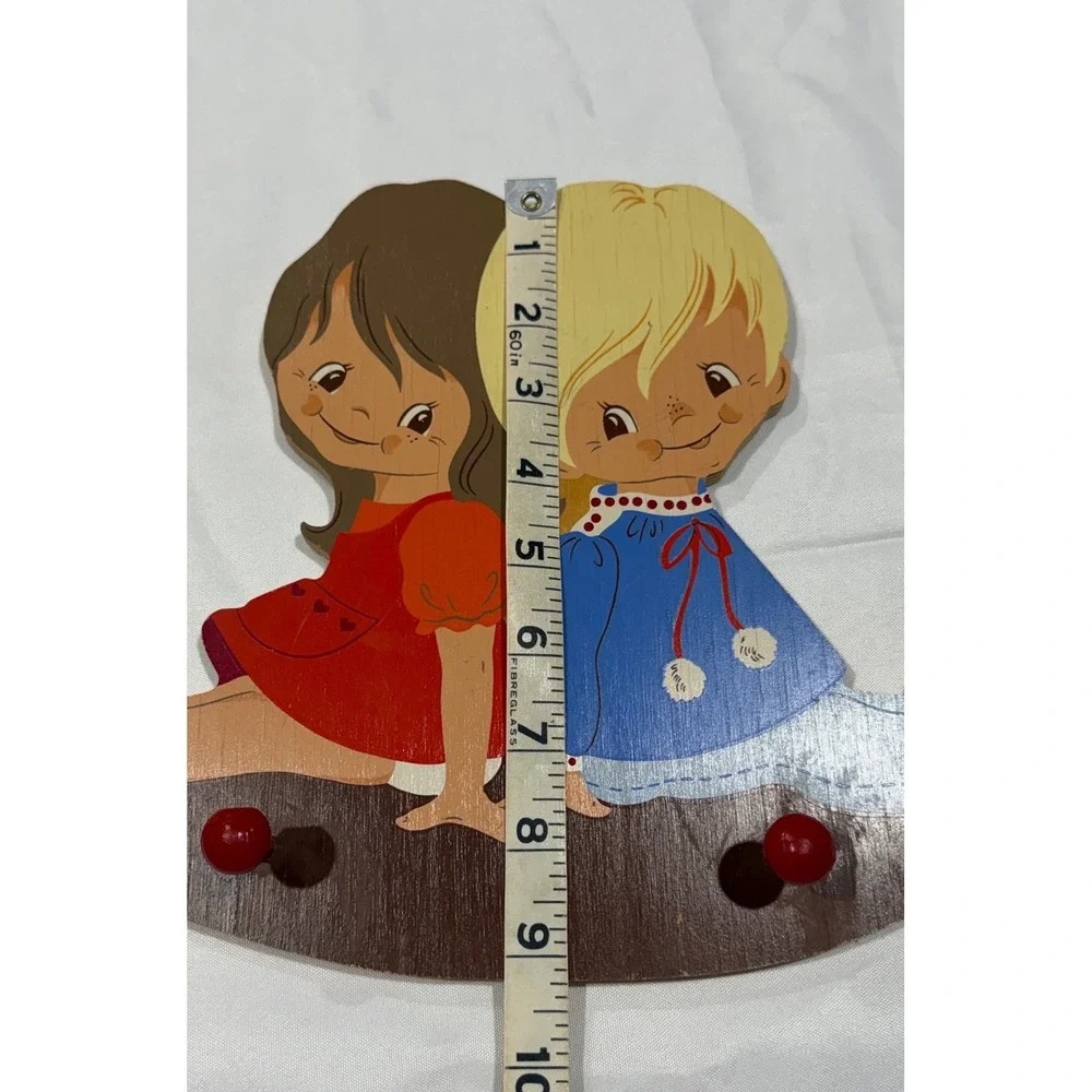 Vtg 70s Mertens Kunst Wooden Plaque Susi Hans Germany Cottagecore Grannycore